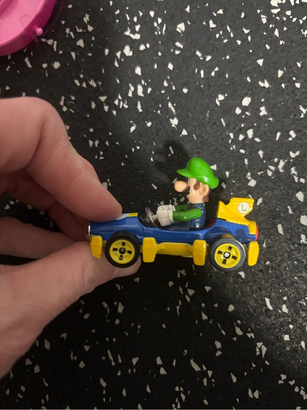 Luigi Kart Mini Vehicle Toy - Blue, Green & Yellow - Picture 3 of 4